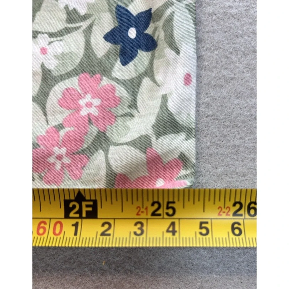 Kate Spade QUEEN Comforter SET Evening Bloom Floral Cotton Green Blue Pink White